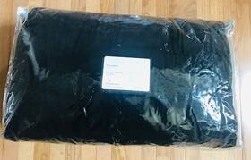 3271232 Pottery Barn Velvet Tufted Quilt Black Queen No Shams Cotton Comforter New