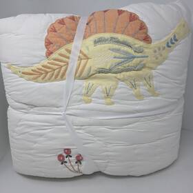 3587075 Pottery Barn Kids Heritage Dino Quilt Twin New Dinosaur