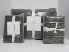 3731719 Pottery Barn Teen Full Queen Rocker Quilt And 2 Matching Std Shams Olive Color Nwt