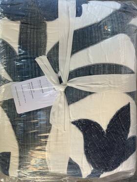 4155569 Pottery Barn Mahalo Applique Quilt - Full/queen Hawaiian New