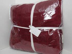 4216937 Pottery Barn Cloud Handcrafted Full Queen Quilt 92 Inch X 88 Ruby Color Nwt
