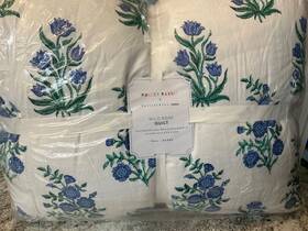 4557213 Pottery Barn Teen Roller Rabbit Wild Rose Full/queen Quilt-nwt-blue