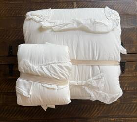 4589364 Pottery Barn Teen Loveshackfancy Ruffle Bow Quilt Ivory Twin/xl W Euro Shm Nwot
