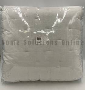 4800980 Pottery Barn Everyday Linen Comfort Quilt White Full Queen #u1090