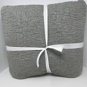 5123269 Pottery Barn Belgian Floral Flax Linen Dark Forest King Quilt New Luxury Bedding
