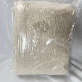 5412897 Pottery Barn New Natalie Embroidered Coverlet King/cal. King Flax/neutral