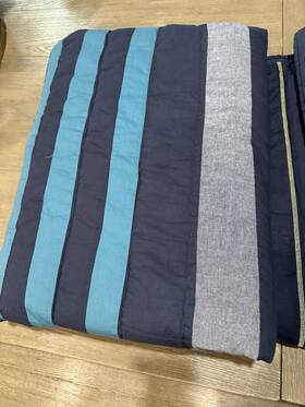 6138817 Pottery Barn Teen Laid Back Stripes Queen Full Quilt