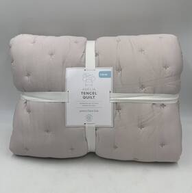 6230751 Pottery Barn Kids Amelia Tencel Lyocell Quilt Light Purple Twin #a1j