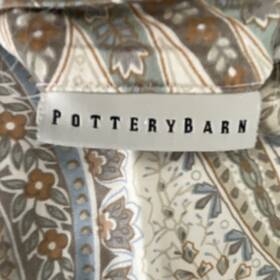 Pottery Barn 6857553 Blythe King Duvet Cover Set Paisley Floral Cotton 2 Shams