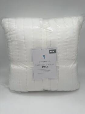 7441787 Pottery Barn Teen Sweetest Dreams Quilt Twin Ivory Color New