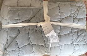 8353703 Pottery Barn Cozy Cloud Handcrafted Quilt - Full/queen F/q Chambray Blue New