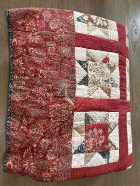 8380844 Pottery Barn Emerson Quilt Full Queen Patchwork