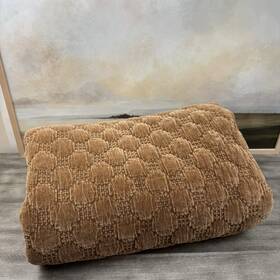 8543889 Pottery Barn Velvet Lattice Handcrafted Quilt Full/queen Dye Spots Read Nwot