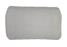 8692681 Pottery Barn Cloud Linen Handcrafted Quilt King White Ob Euc Washed Read