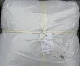 8870679 Pottery Barn Cocoon Voileking / Cal Quilt - White New