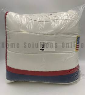 8918672 Pottery Barn Kids Astronaut Nasa Patch Puffer Quilt Multi Full Queen #u1033