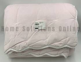 9975391 Pottery Barn Teen Sweet Velvet Scallop Quilt Blush Twin / Xl #u1089a