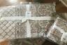 Pottery Barn Amalia Quilt Set King Shams Reversible Block Print
