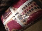 Pottery Barn Cruz Ikat Quilt Set Red King Euro Shams
