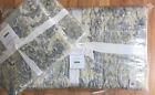 Pottery Barn Irina Quilt Set Blue King Shams Jacquard Damask