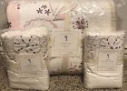 Pottery Barn Kids Nicki Full Queen Quilt Standard Shams Embroidered