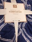 Pottery Barn Pbteen Droplet Peacock Geo Quilt New Cotton Authentic