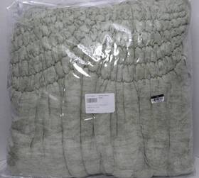 6371003 Pottery Barn Teen Cream Puff Microfiber Quilt F/q 86 Inch X Sage Color New