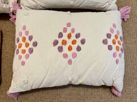 7743137 Pottery Barn Teen Luna Diamond Quilt Full/queen