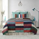 Prices Bed Bright Coastal 3-pc King Patchwork Kailani California Set Euro