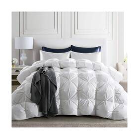 Puredown 763114715115 Goose Down Comforter King Size 800 Fill Power 100% Cotton All Se