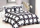 Q8105 - K American Hometex New Royal Wedding Ring King Quilt 789303110790