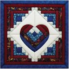 15-1-2  Qm603 Quilt Magic By Log Cabin Heart Kit 724180006033