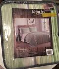Qs1535fq-2300 New Green Point Quilt Set By Brooklyn Loom