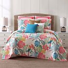 Qs1964kg-2300 Oceanfront Resort Cotton Quilt Set King Coco Paradise 783048019332