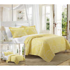 Qs2692-cn Chic Home Revenna Napoli Reversible Jacquard Quilt Set 790566474666