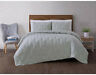 Qs2697grfq-2600 Brooklyn Loom Queen Quilt Set Green Geometric Medallion 0783048056832