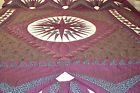 Queen 107x117 Large Quilted Compass King Mariner Hand Amish