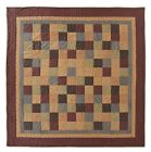 Queen Gold Blue Quilt Lewiston Red Patchwork Crimson Cal King Twin