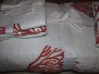 Queen Shams Embroidered Handmade Pottery Quilt Barn 2 Euro Coral