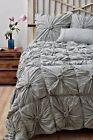 Quilt Anthropologie Gray King Cotton Jersey Rosette