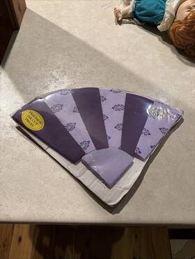 Quilt King 766177002062 Country Patchwork Pre Cut Pieces Purple New #206 Fan Usa