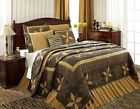 Quilt Star Queen 3pc Gold 8 Patchwork Black Set Bedding Brown Amherst Point