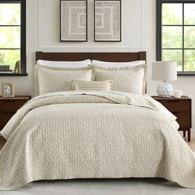 Quiltmuse 658361814967 Queen Quilt Set - 100% Cotton Quilts Size With Matching Shams Vintage