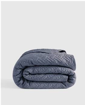 21108 Quince Nwt Organic Cotton Basketweave Quilt Only King Cal K Mineral Msrp 169.90