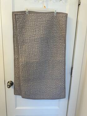36493 Quince Quilted Organic Cotton 2 King Shams Solid 20 X 36 In