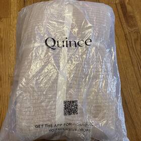 49295 Quince Nwt Organic Ribbed Cotton Coverlet Only Sand King Cal Blanket 120
