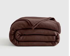60181 Quince Nwt Organic Cotton Matelasse Coverlet Only King Cal Espresso 119.90