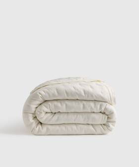 76604 Quince Nwt European Linen Dream Quilt Only Full / Queen Ivory Msrp 159.90