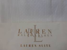 Ralph Lauren 886087008920 Suite Stripe White Full / Queen Matelasse Bedspread 355nip
