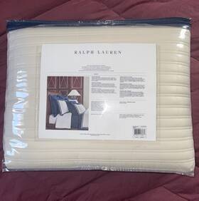 Ralph Lauren 886087230901 Reed 1pc Quilted Coverlet Full/queen Nip